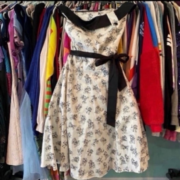 Disney Dresses & Skirts - Disney parks Mickey sDisney parks Mickey sketch 90th birthday dress shop dress L
